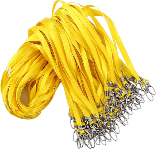 50pcs yellow lanyards for - 50pcs,