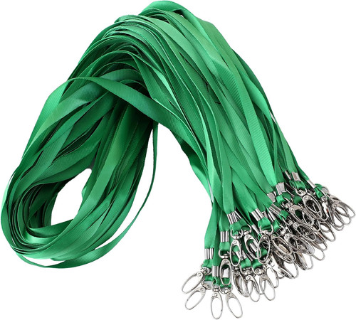 100pcs green lanyards for - 100pcs,