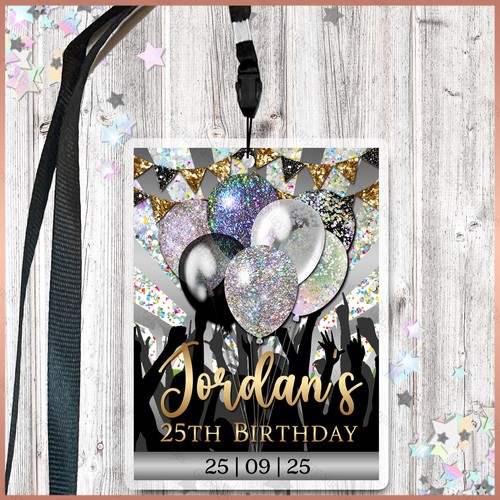 Personalised birthday vip - personalised, pass