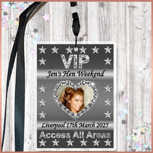 Personalised faux glitter vip - faux,